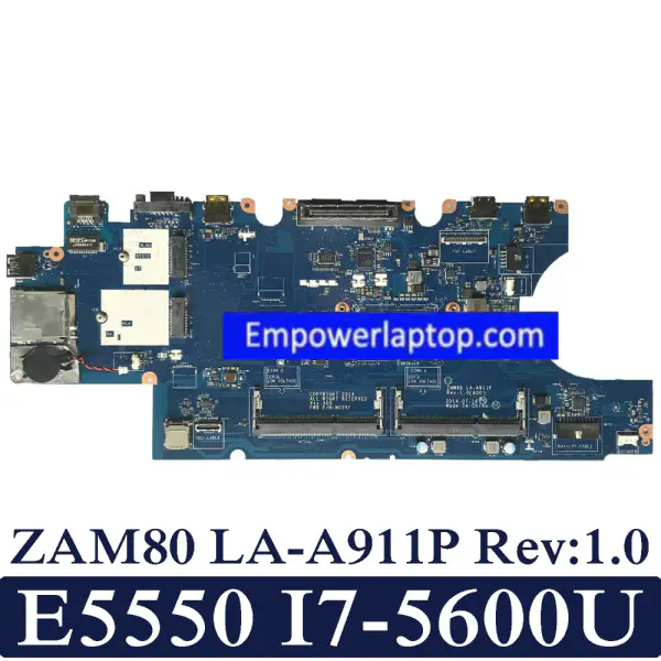 Placa base Dell Latitude E5550 ZAM80 LA-A911P Rev:1.0 I7-5600U