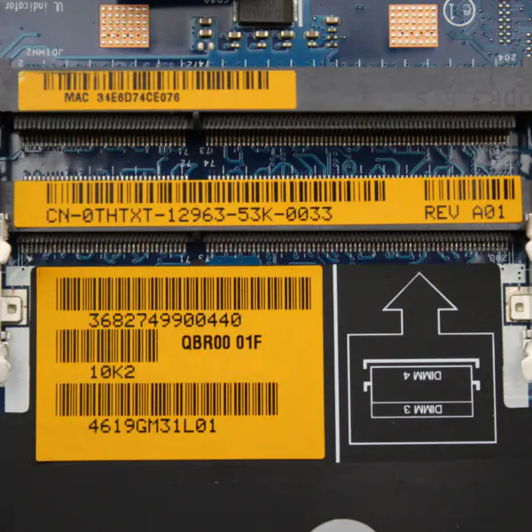 Placa base Dell Alien-ware M17x R4 LA-8341P CN-0THTXT