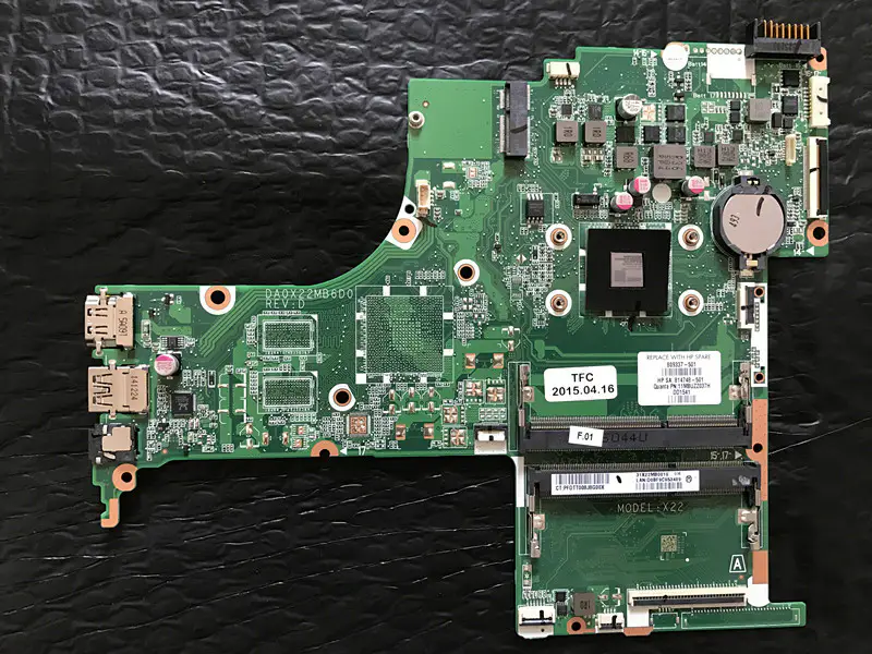 HP 809337-001 809337-501 809337-601 DA0X22MB6D0 Placa base