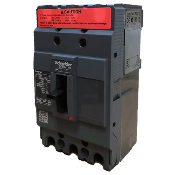 Disyuntor tripolar de caja moldeada Easypact EZC100B 3P30A