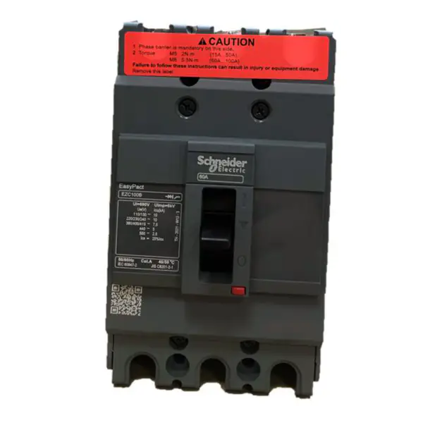 Disyuntor tripolar de caja moldeada Easypact EZC100B 3P60A