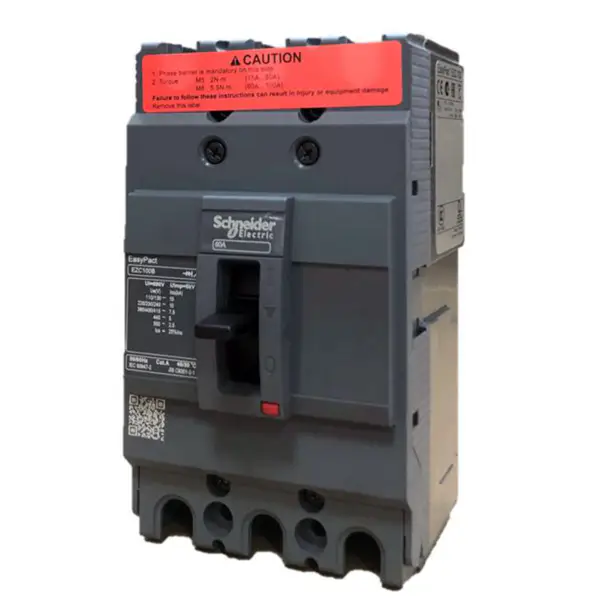 Disyuntor tripolar de caja moldeada Easypact EZC100B 3P60A