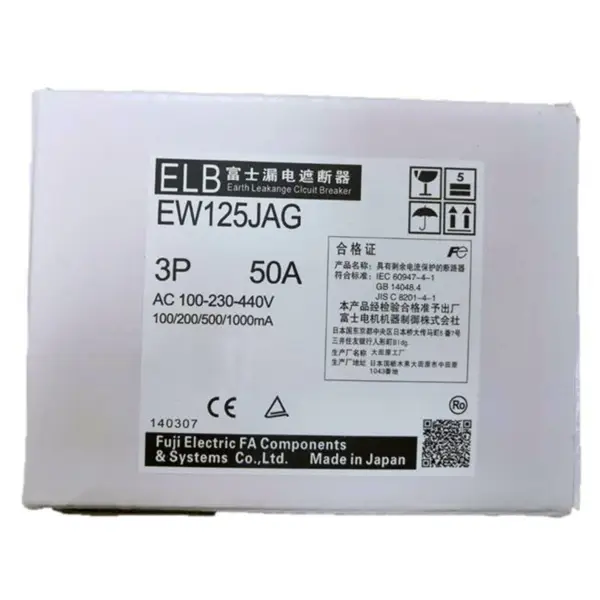 Disyuntor Fuji EW125JAG 3P 60A 15~125A