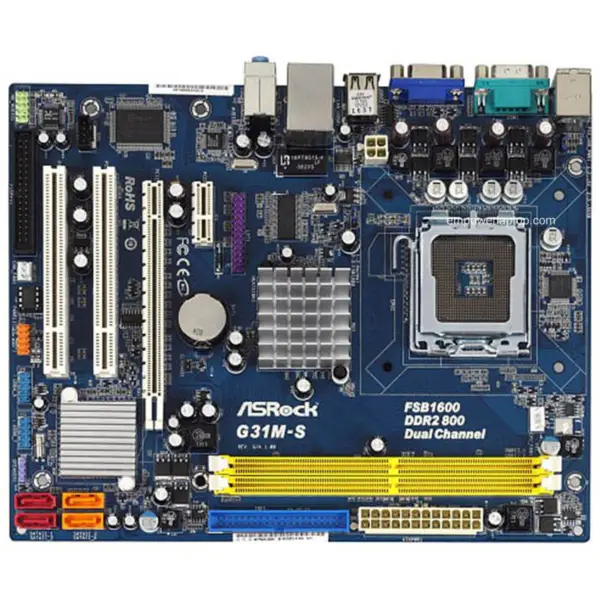 Placa base Asrock G31M-S G31M G31 LGA775 Micro-ATX