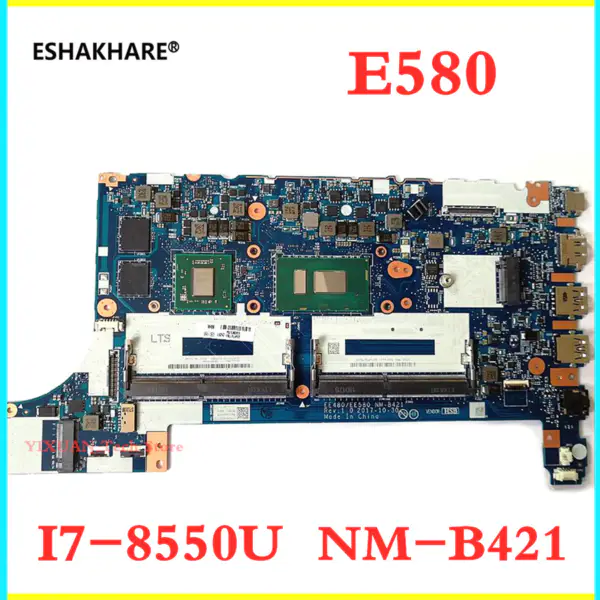 01LW199 Lenovo Thinkpad E480 E580 placa base portátil EE480 EE580 NM-B421placa base i7-8550U RX550 2G