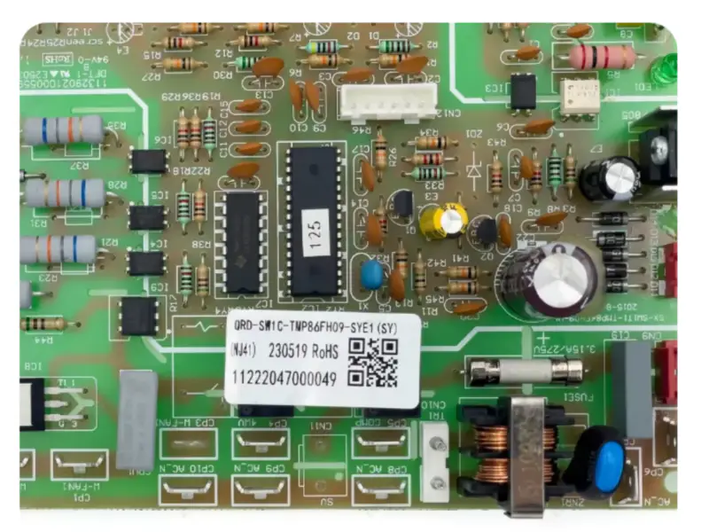 Tarjeta de Control del Aire Acondicionado QRD-SW1C-TMP86FH09-SYE1 Circuito PCB 11222047000049