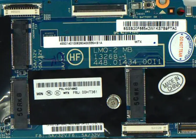 Lenovo X1 Carbon LMQ-2 13268-1 Placa base con i7-5600U 8G