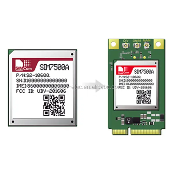 SIMCOM SIM7500X Módulo de comunicación inalámbrica multibanda GNSS Módulo GPRS SIM7500E SIM7500A SIM7500V SIM7500JE SIM7500SA