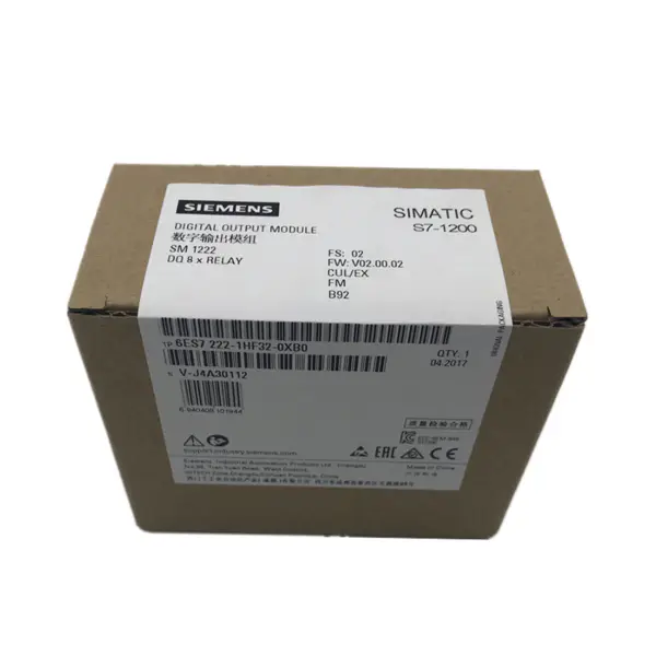 Siemens PLC Módulo 6ES7222-1HF32-0XB0 SIMATIC S7-1200 Salida digital SM 1222, 8 DO relé 2 A