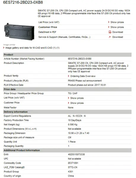 Siemens PLC s7 1200 plc precio 6ES7 134-6JF00-0CA1
