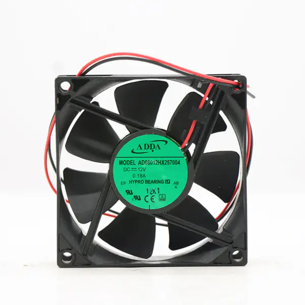 ADDA AD08012HX257004 Ventilador Axial 12V 0.18A 80*80*25MM Ventilador de Alta Velocidad para Refrigeración de Carcasa