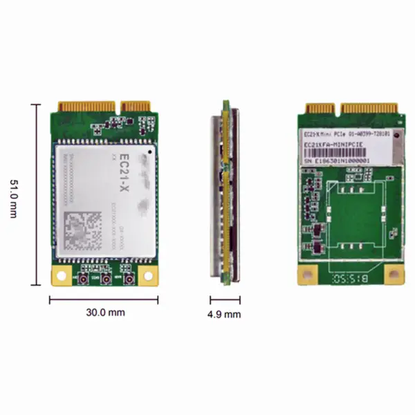 Módulo LTE Cat 1 EC21 Mini PCIe 4G Módulos de comunicación inalámbrica IOT EC21-E-MINIPCIE EC21EFA-MINIPCIE