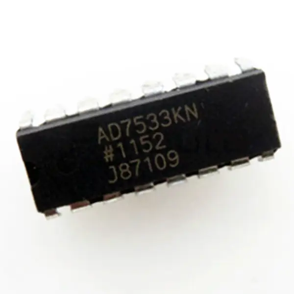 Analógico al convertidor digital IC chip AD7533 AD7533KNZ AD7533JNZ AD7533LN IC DAC 10BIT A-OUT 16DIP