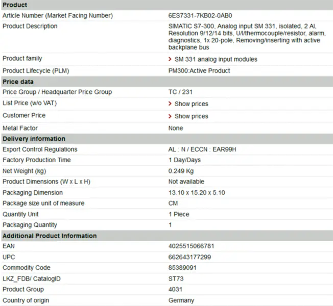 Módulo Allen bradley HMI 1747-C13 1747C13
