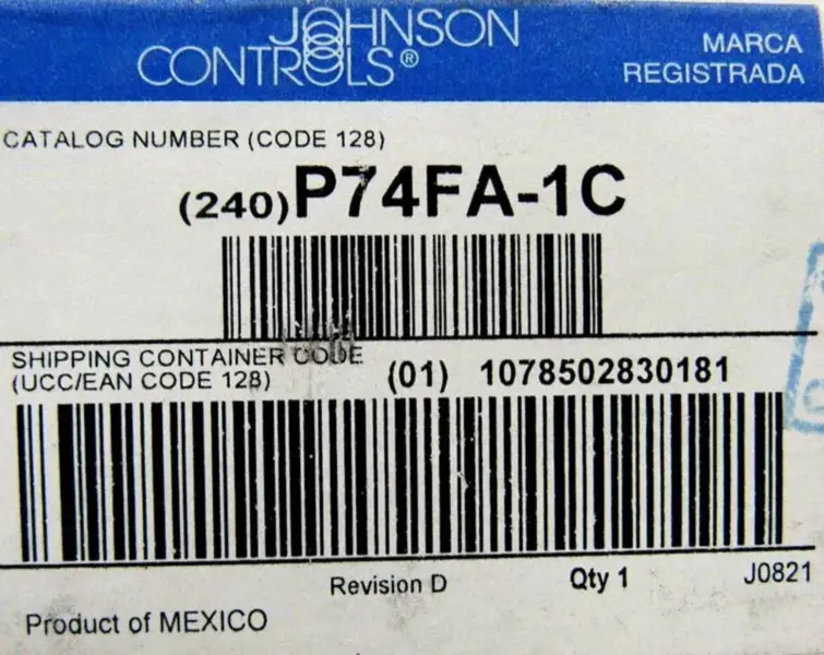 CONTROLES JOHNSON P74FA-1C