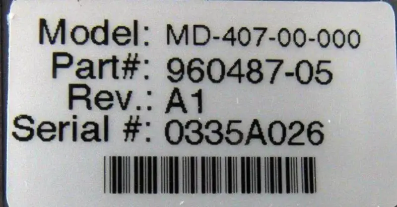 TÉCNICAS DE CONTROL MD-407-00-000