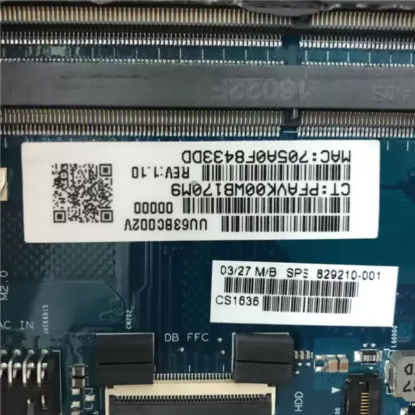 Placa base HP 856764-001 856764-501 856764-601 A6-7310U
