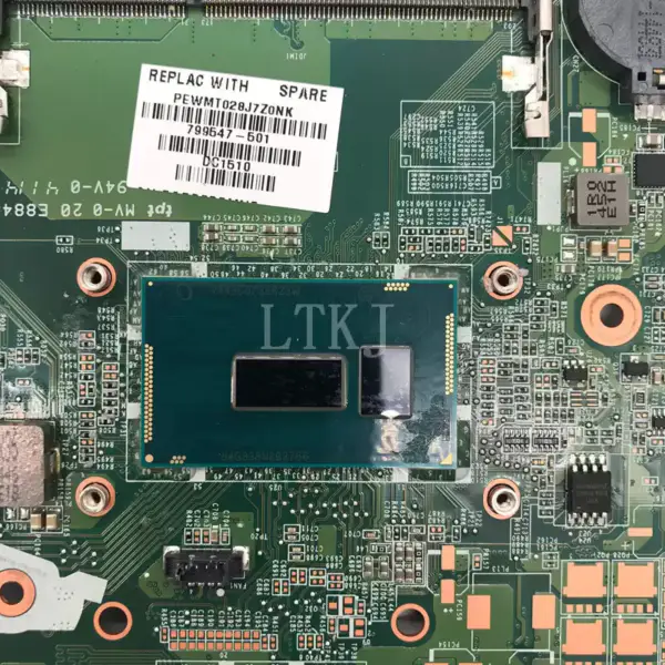 HP 856227-001 856227-501 856227-601 Placa base I7-6500U 940MX 2GB DAG34AMB6D0