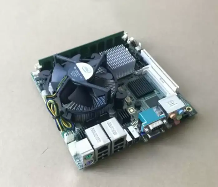 COMMELL LV-676 MiniITX Doble puerto de red 775 LVDS DVI VGA placa base industrial