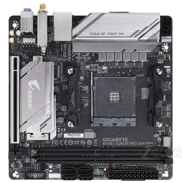 GIGABYTE B450 I AORUS PRO WIFI placa base AM4 AMD B450 SATA 6Gb/s USB 3.1 HDMI Mini ITX AMD
