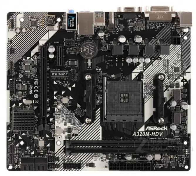ASRock A320M HDV R4.0 placa base AMD A320 DDR4 Micro-ATX
