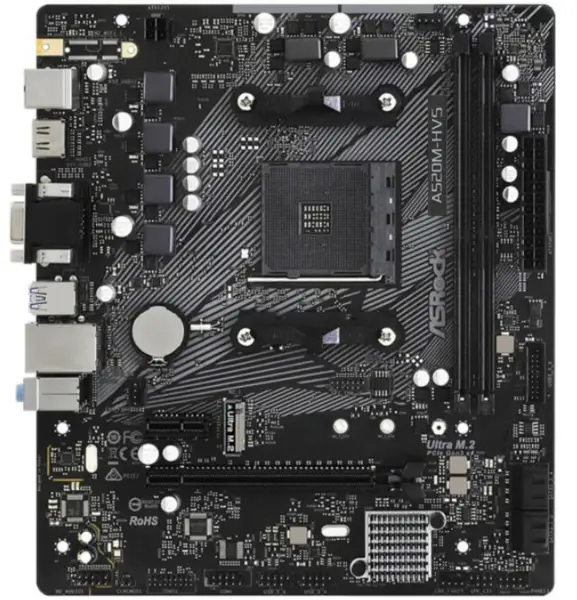 ASRock A520M-HVS placa base Socket AM4 DDR4