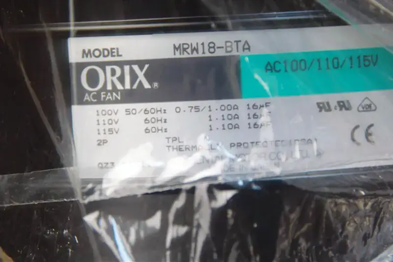 ORIX AC FAN ORIENTAL MOTOR MRW18-BTA NUEVO MRW18