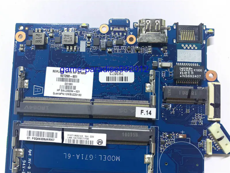 Placa base HP 927268-601