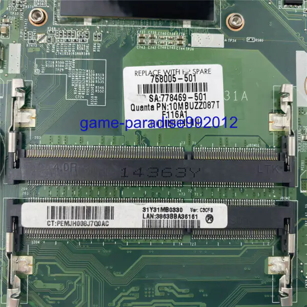 Placa base HP 768005-501