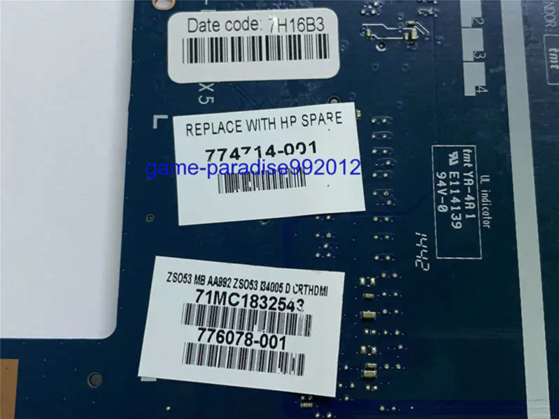 Placa base HP 774714-001