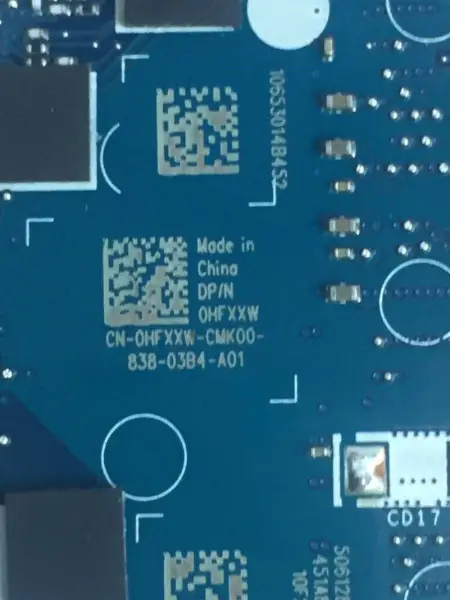Placa base Dell HFXXW