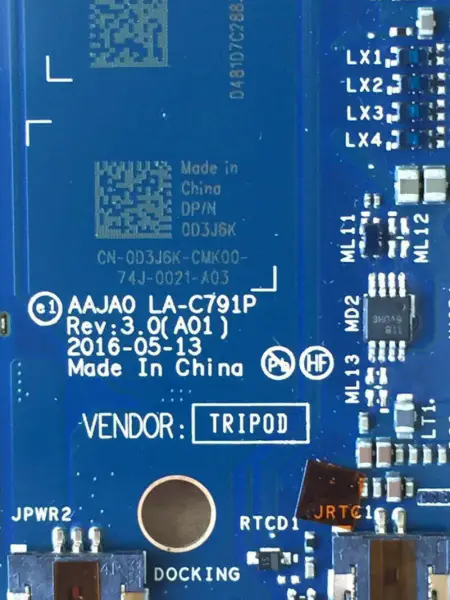 Placa base Dell LA-C791P