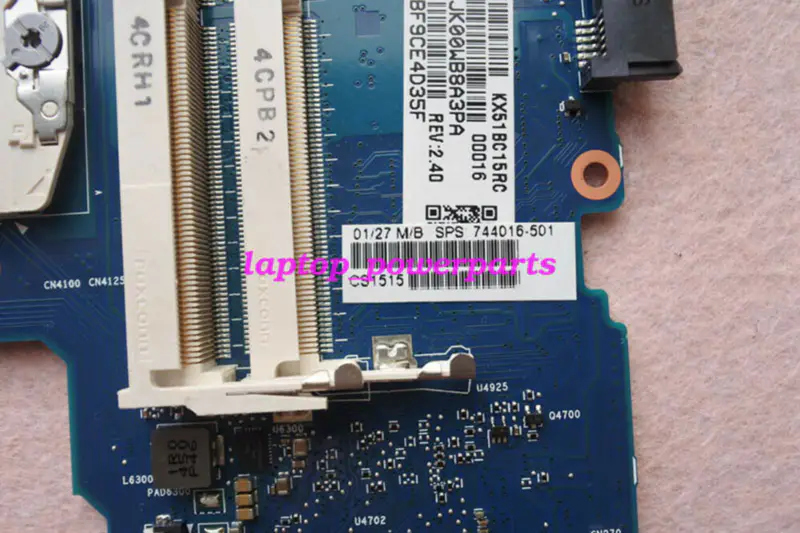 HP 744016-501 Placa base HP 650 G1 Intel HM87 Placa base ATX