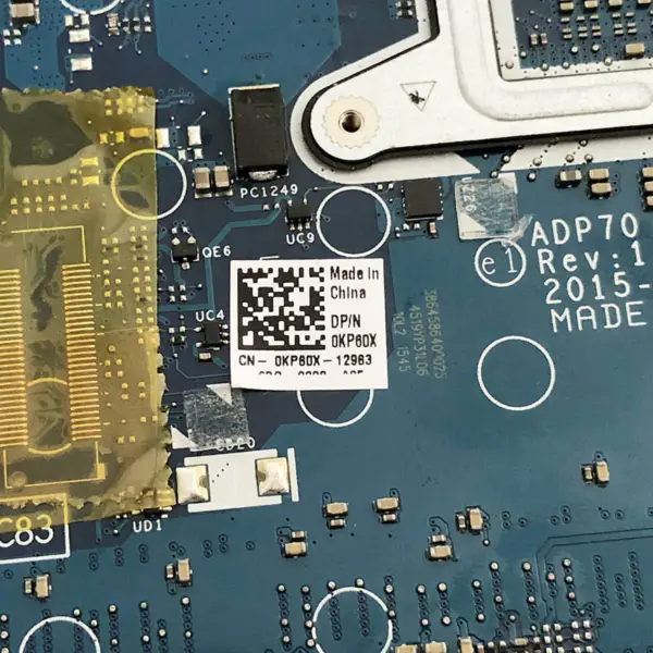 Placa base Dell 0KP60X ADP70 LA-C832P Rev:1.0(A00)