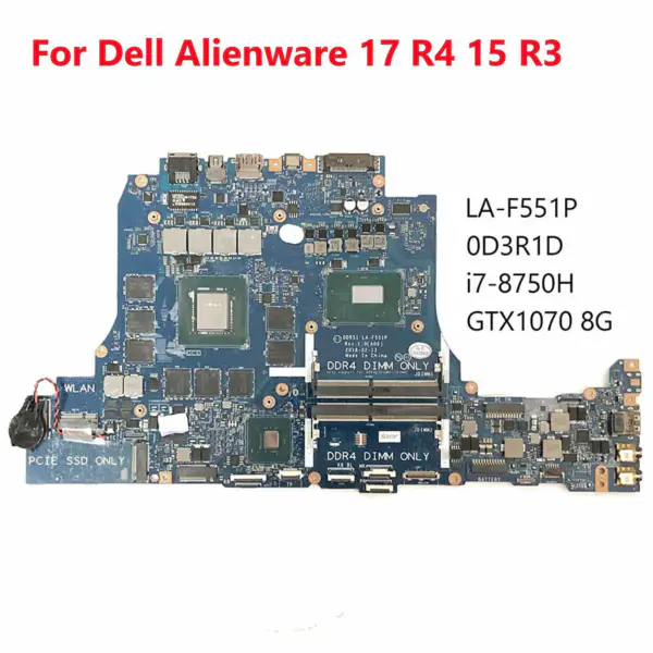 Placa base Dell DD3R1D3R1D0D3R1D LA-F551P