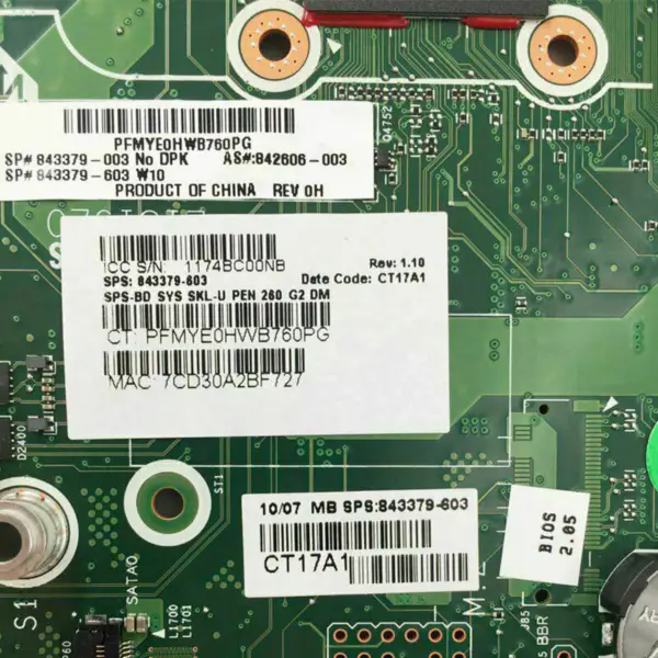 Placa base HP 842606-003