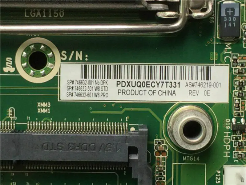 Placa base HP 746219-001