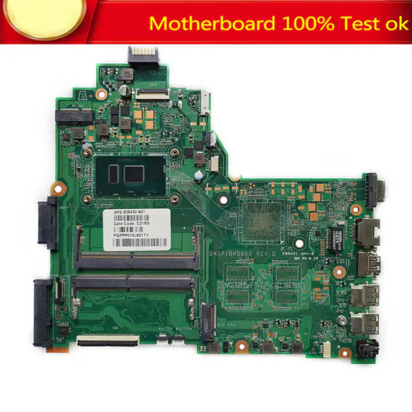 Placa base HP 925430-601 DA0P1BMB6D0 con CPU SR342 i5-7200u