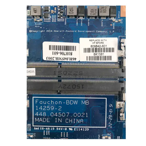 Placa base HP 809842-001