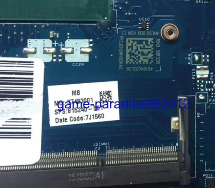 Placa base HP 815240-501