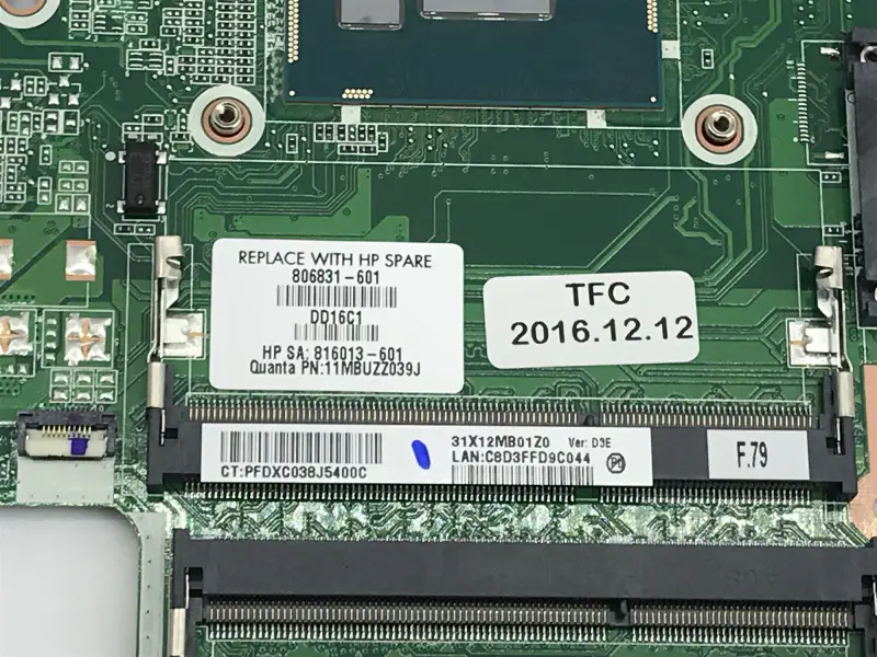 HP EliteOne 705 G2 798973-001 822827-001 Placa base AIO