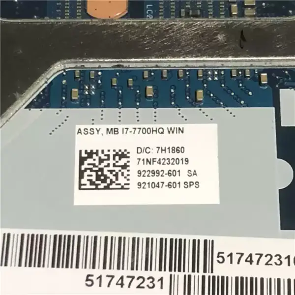 Placa base HP ZBook 15 G4 921048-001 921048-501 921048-601 LA-E161P