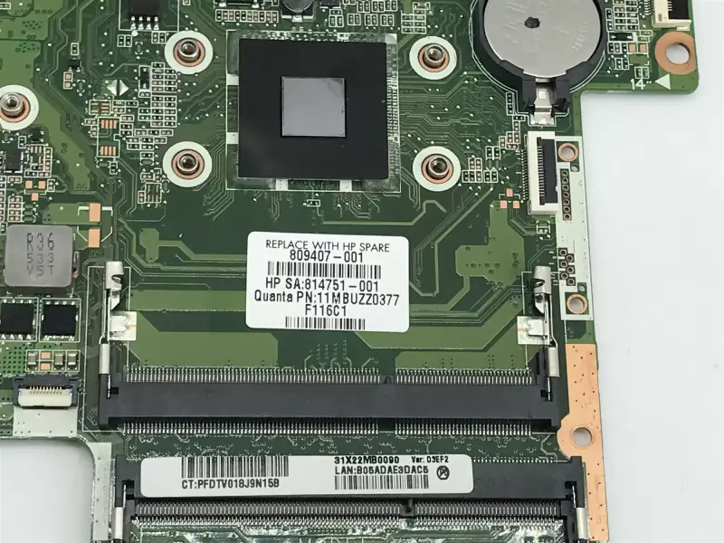 HP 809407-001 809407-501 DA0X22MB6D0 15-AB Placa base