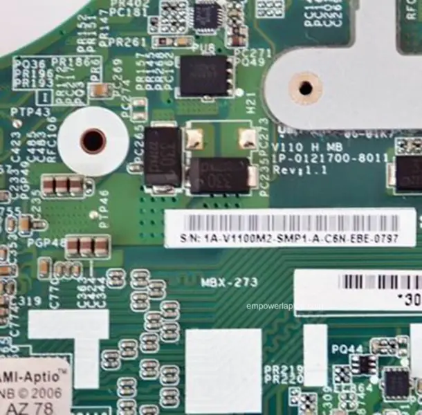 Portátil Sony Serie SVE14A MBX-273 Placa base A1871415A HM76 DDR3