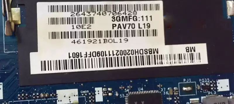 Placa base Acer MBSDH02002 D255 D255E LT27 PAV70 LA-6421P