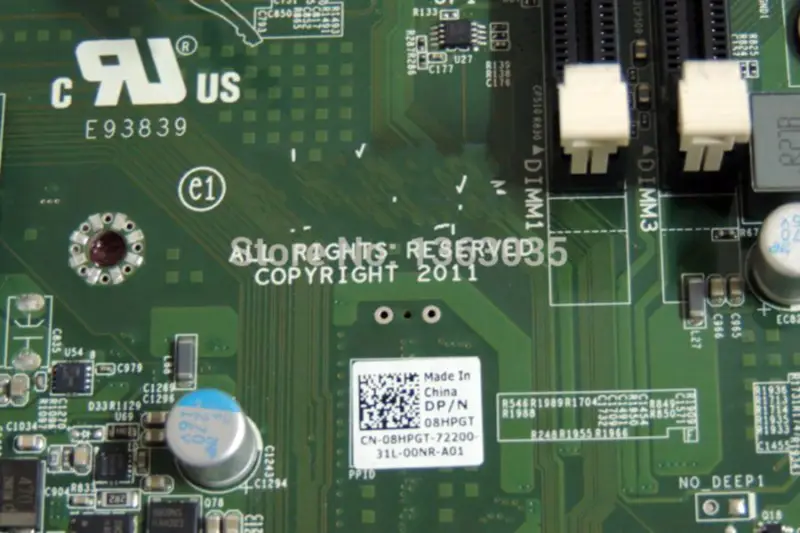 Dell 08HPGT 8HPGT CN-08HPGT Placa base de estación de trabajo para Precision T3600 LGA2011