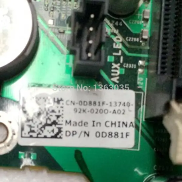 Dell 0D881F D881F CN-0D881F Placa base de estación de trabajo para Precision T7500