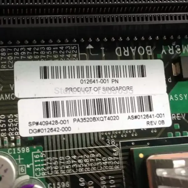 HP 409428-001 012641-001 placa base de servidor para Proliant ML370 G5