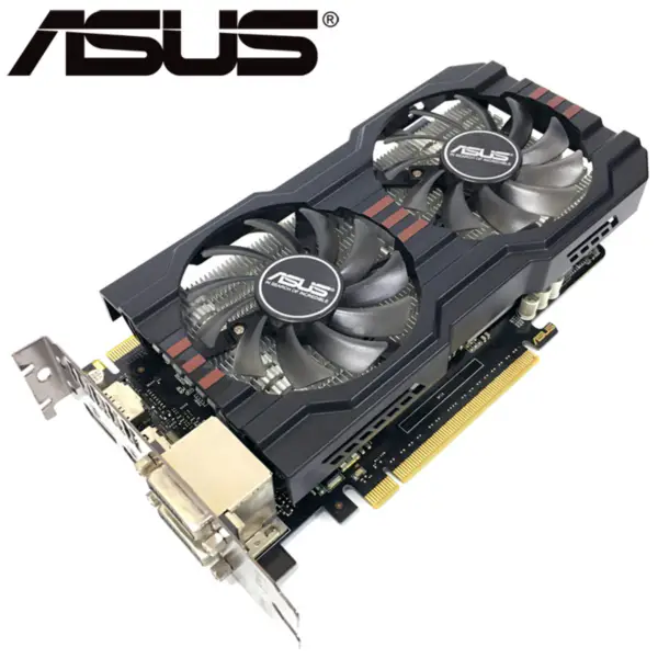 ASUS Tarjeta de Video GTX 660 2GB 192Bit GDDR5 Tarjetas de Video para nVIDIA Geforce GTX660 Tarjetas VGA usadas más fuerte que GTX 750 Ti