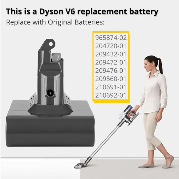 Batería Dyson V6 DC62 DC58 DC59 SV09 SV07 SV03